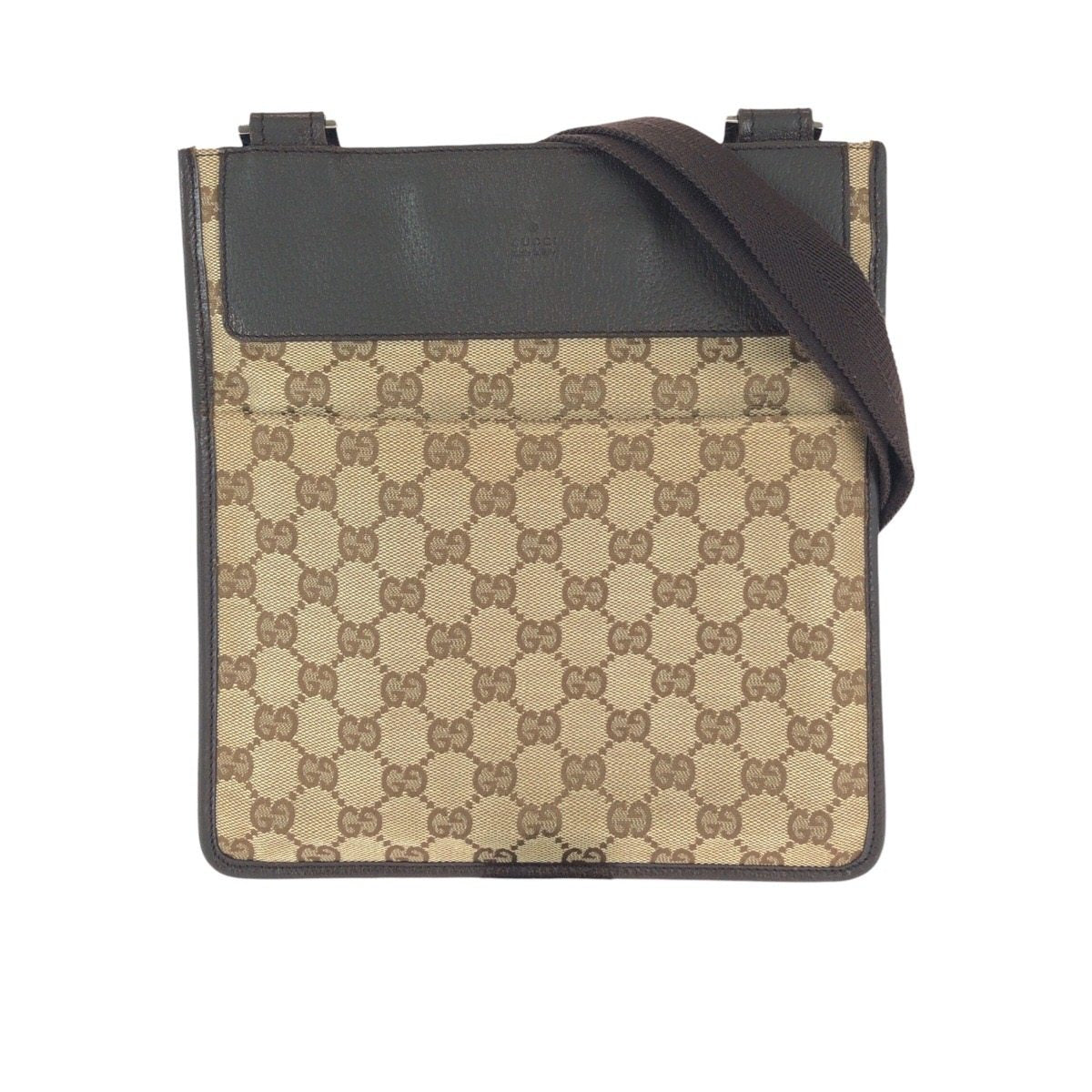 Gucci GG Canvas Leather Shoulder Bag