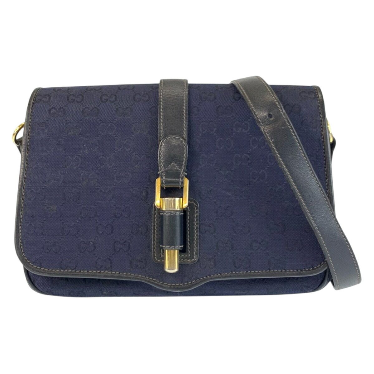 Gucci GG Canvas Leather Shoulder Bag