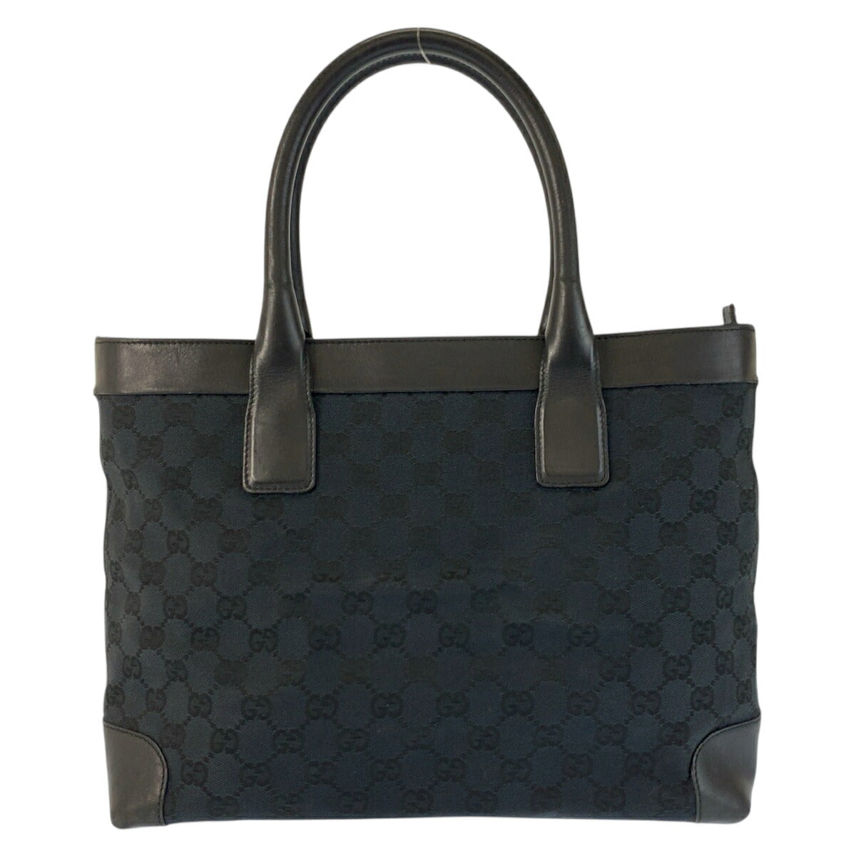 Gucci GG Canvas Leather Tote Bag