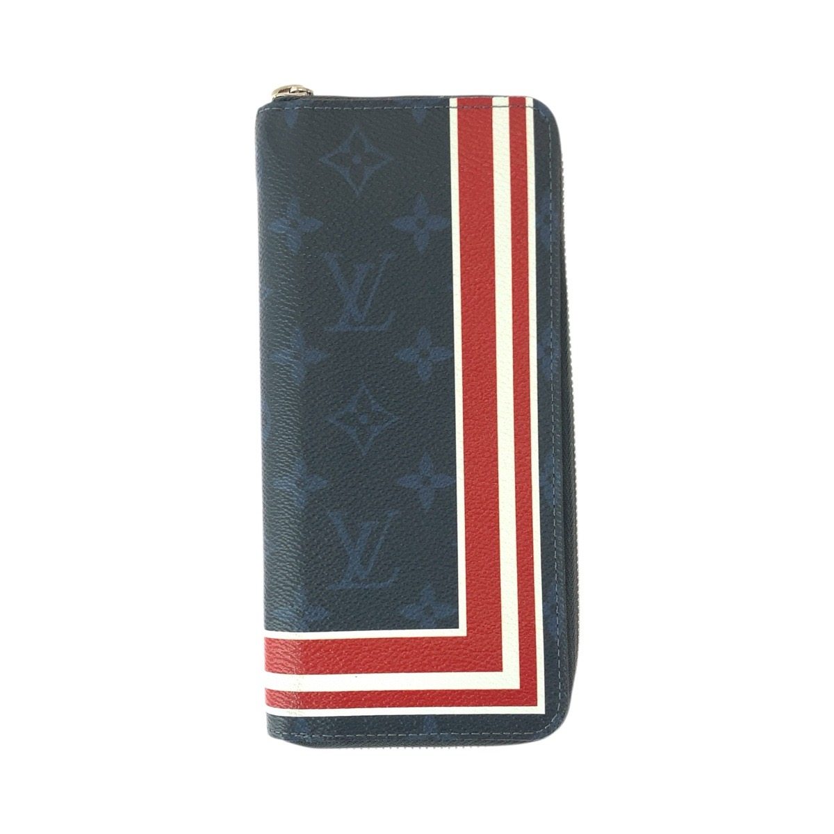 Louis Vuitton Monogram Cobalt long zip wallet