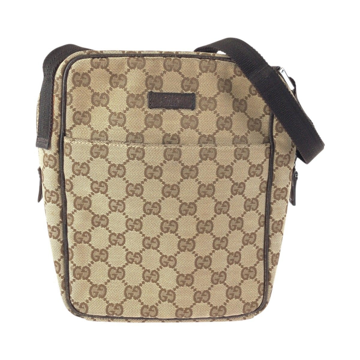 Gucci GG Canvas Leather Shoulder Bag