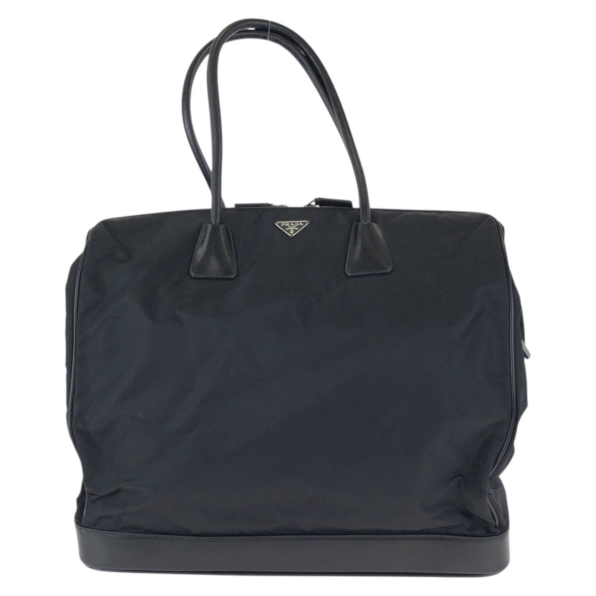 Prada Tessuto Nylon Leather Tote Bag