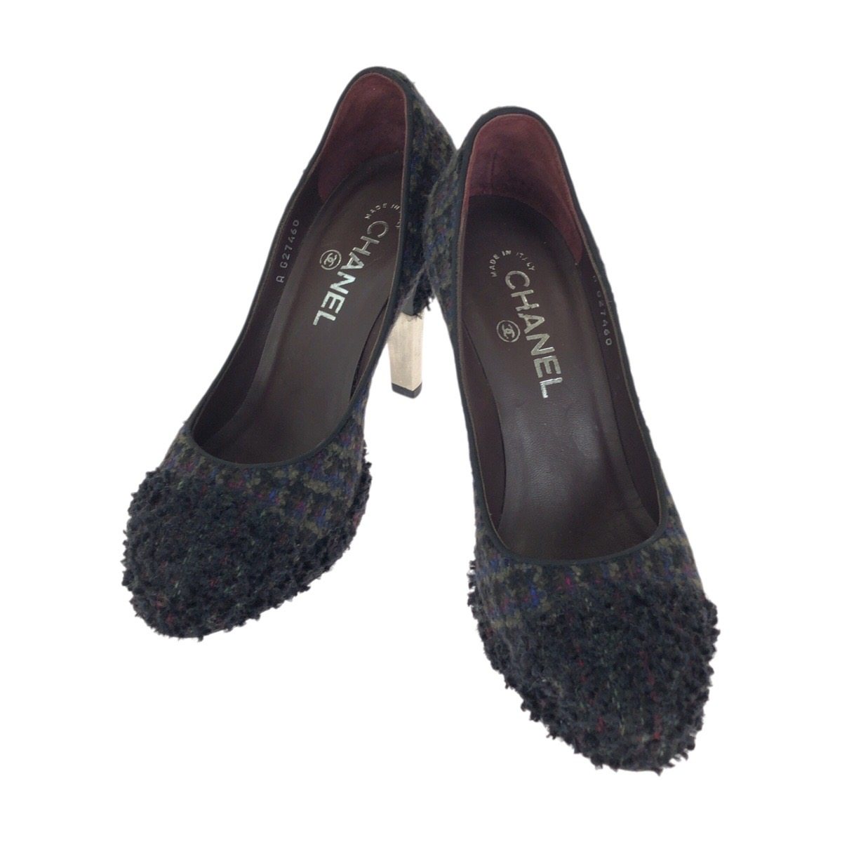 Chanel tweed pumps