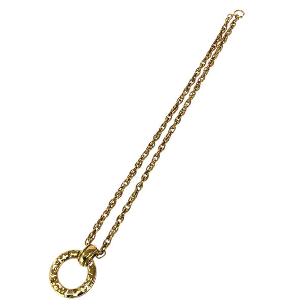Chanel Coco Mark Circle Logo Necklace