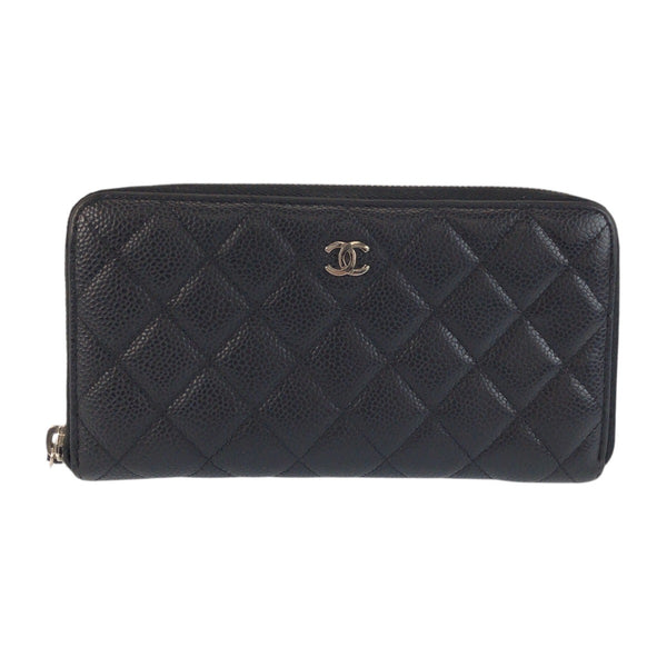 CHANEL Matelasse Leather Long Wallet