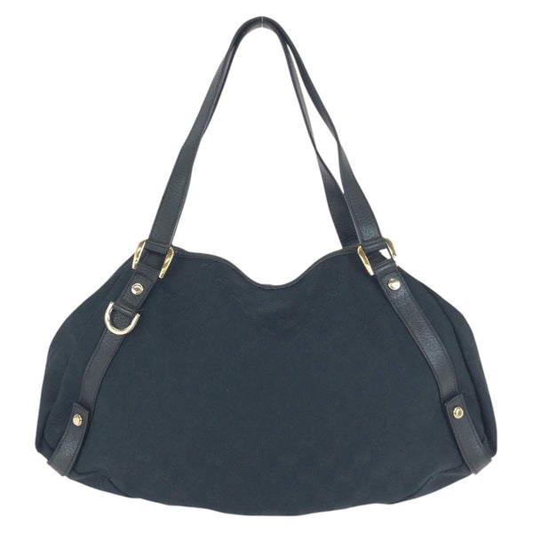 Gucci Abbey GG Canvas Leather Tote Bag