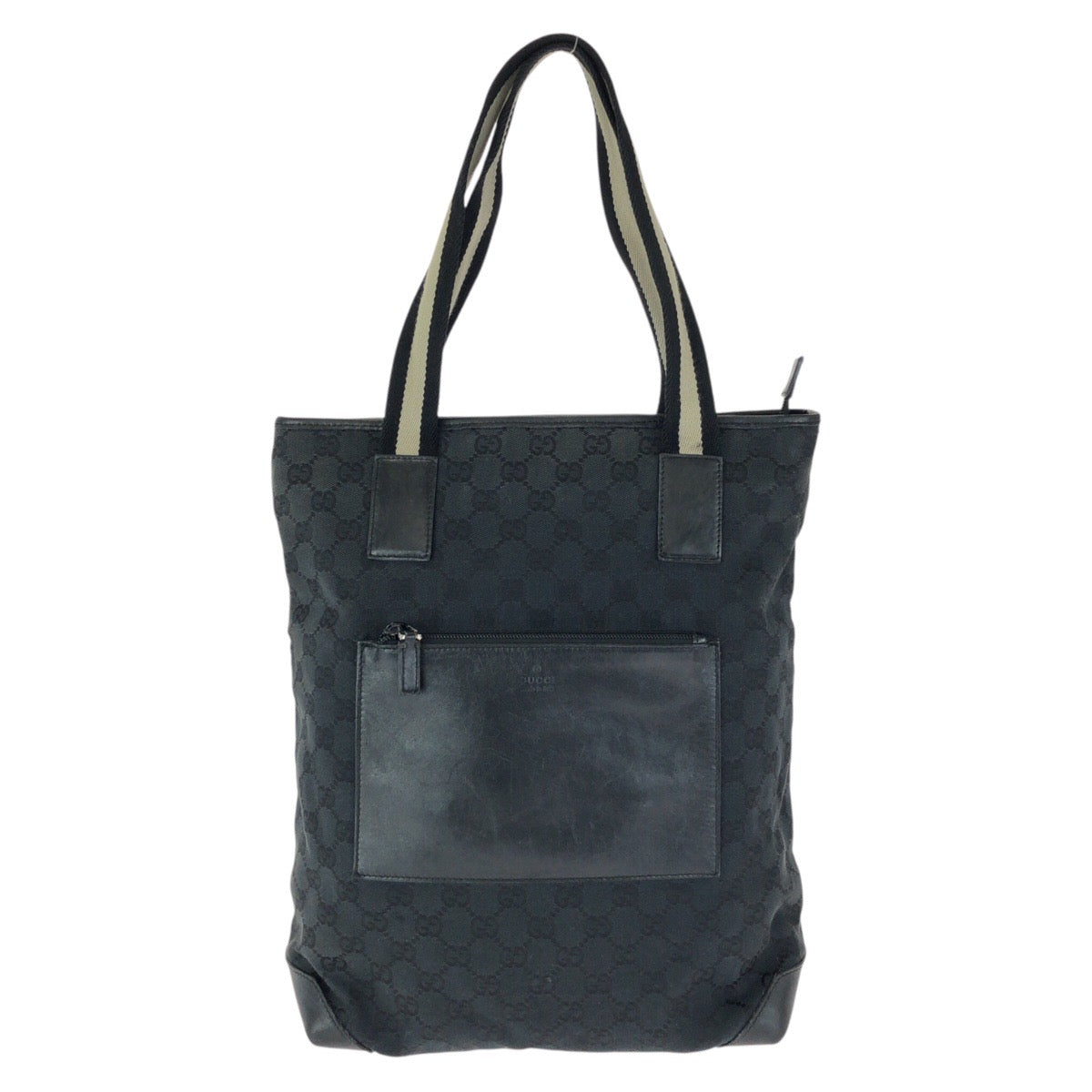 Gucci GG Canvas Leather Tote Bag