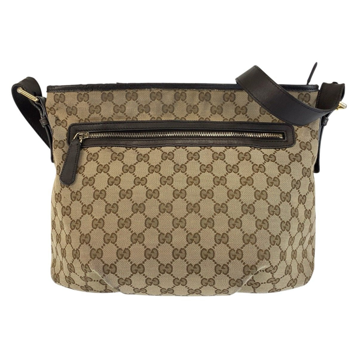Gucci GG Canvas Leather Shoulder Bag