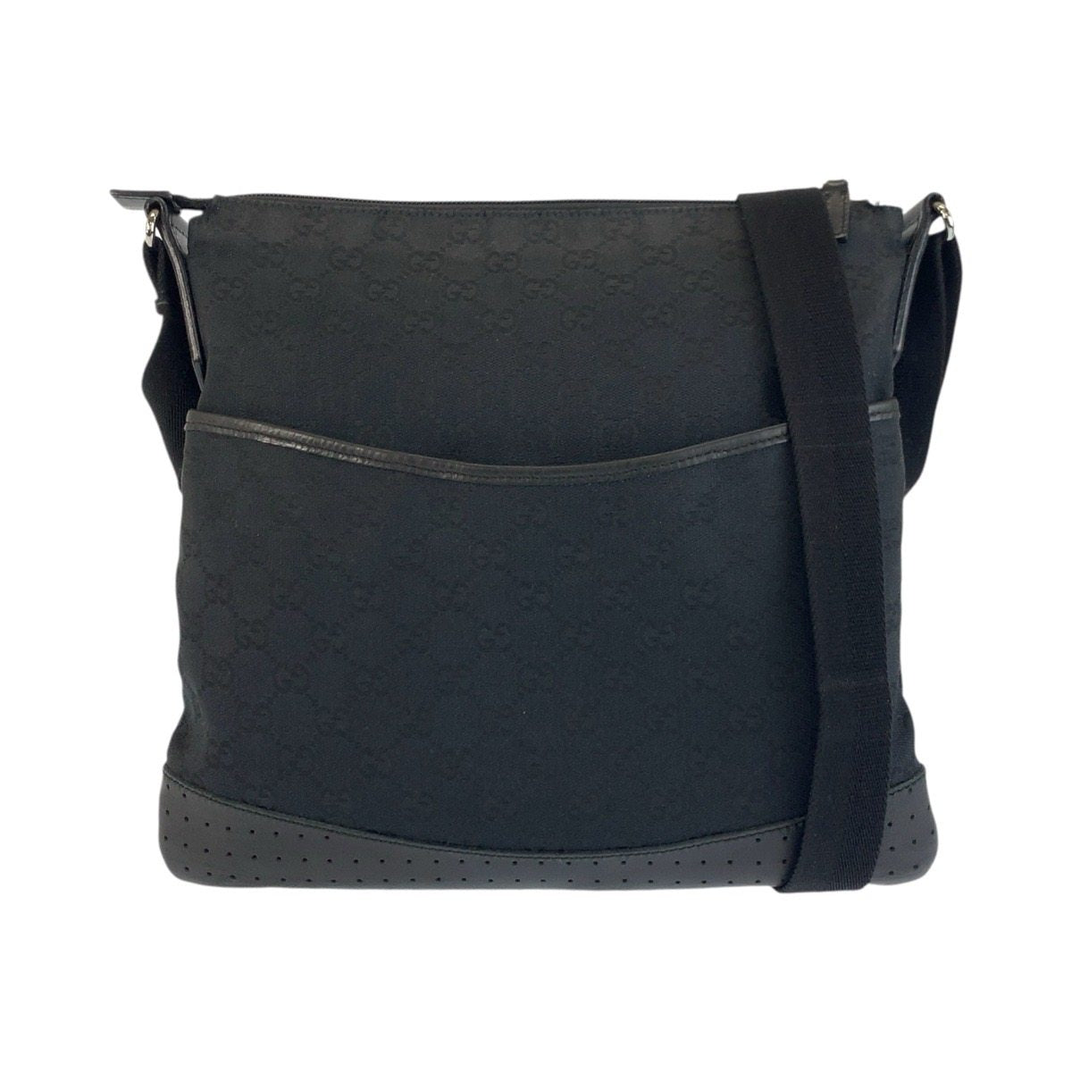 Gucci GG Canvas Leather Shoulder Bag