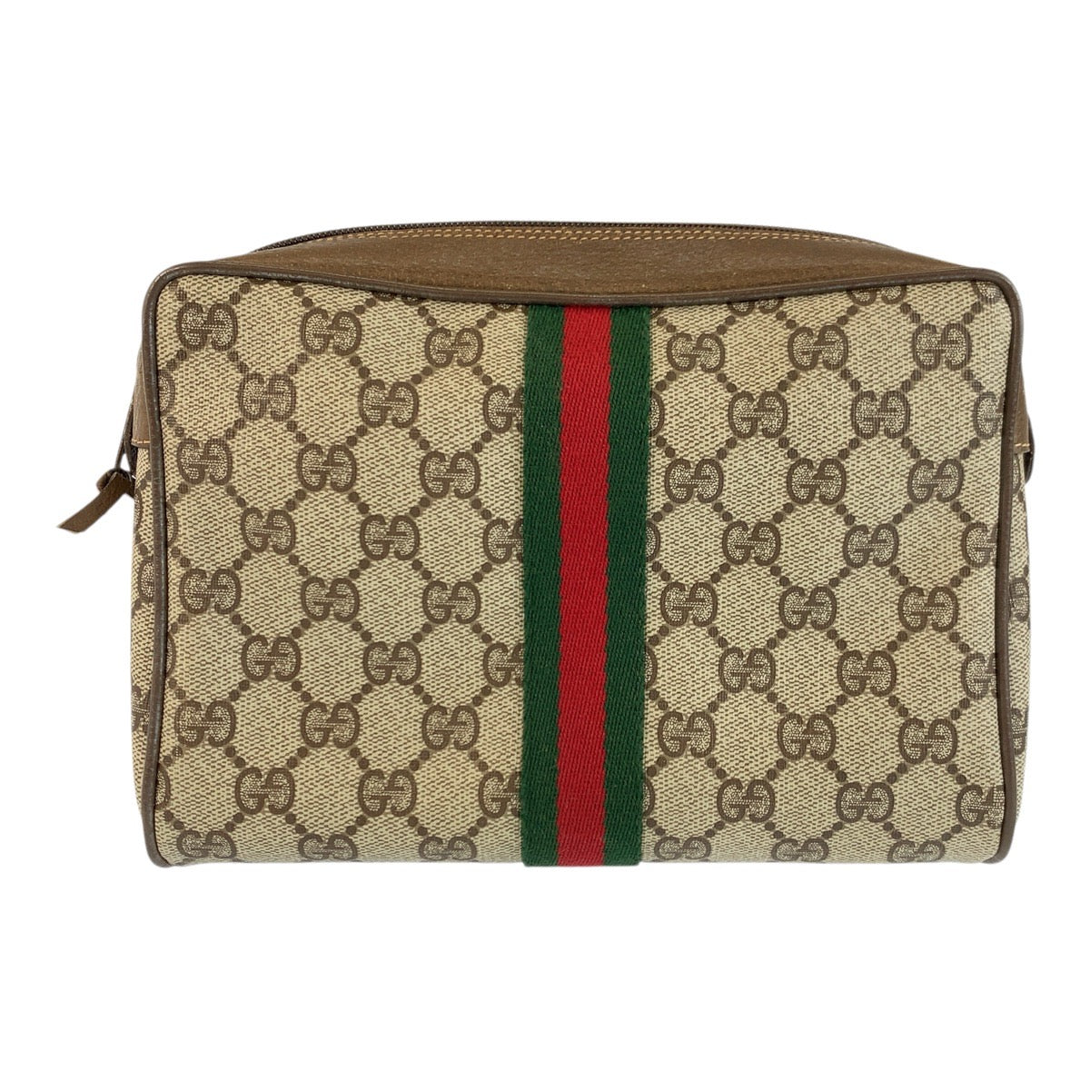 Gucci GG Supreme Leather Clutch Bag