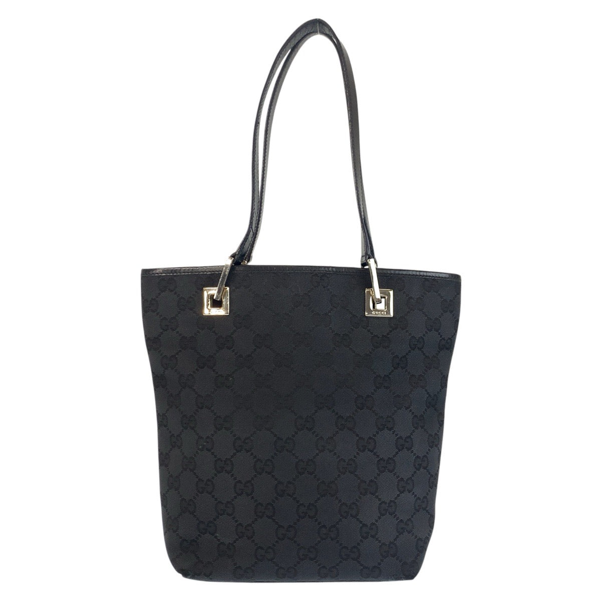 Gucci GG Canvas Leather Tote Bag