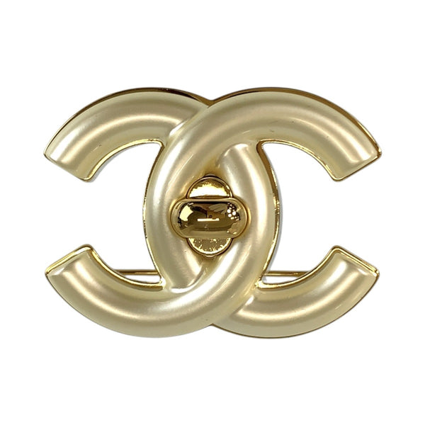 Chanel Coco Mark Turnlock Brooch