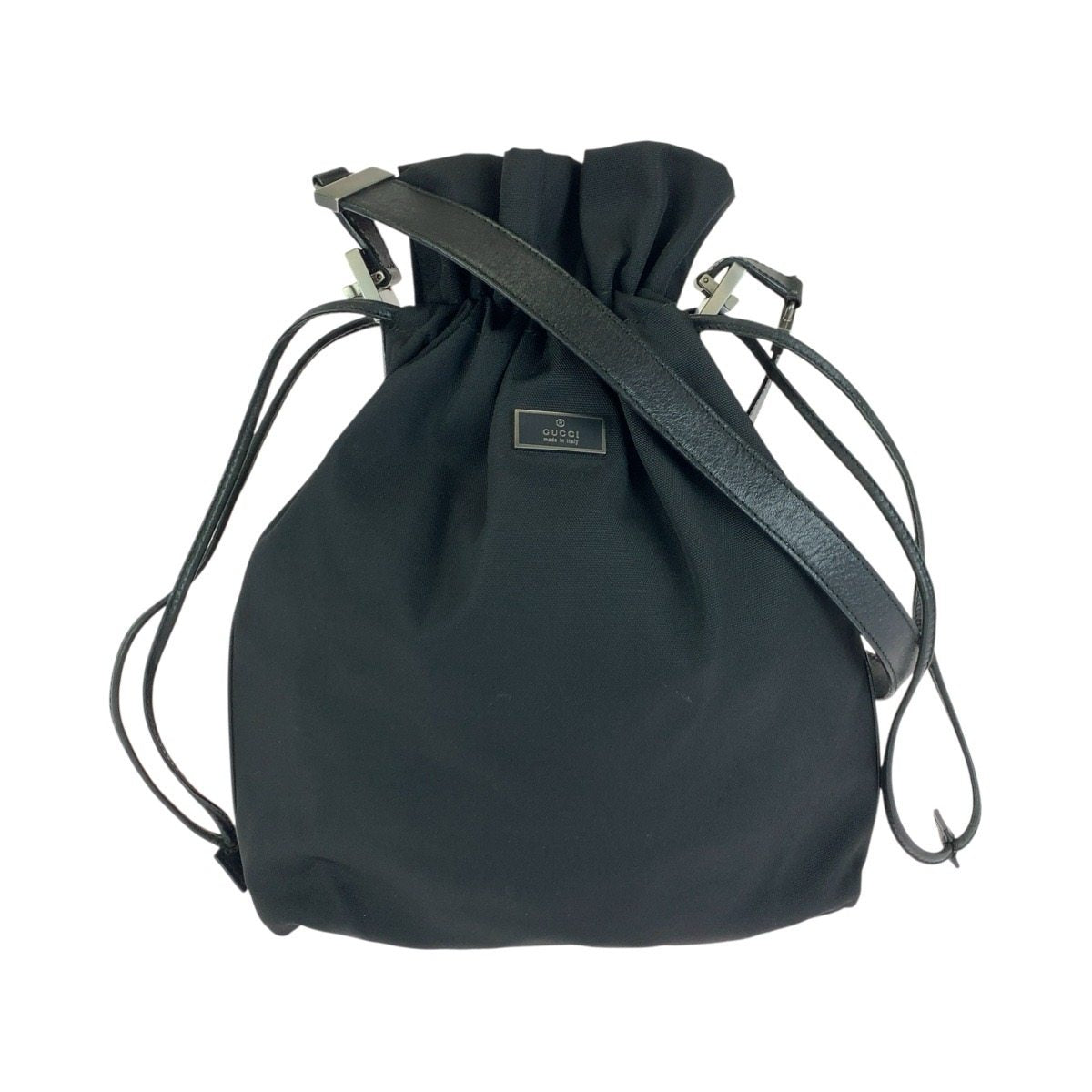 Gucci Nylon Leather Shoulder Bag
