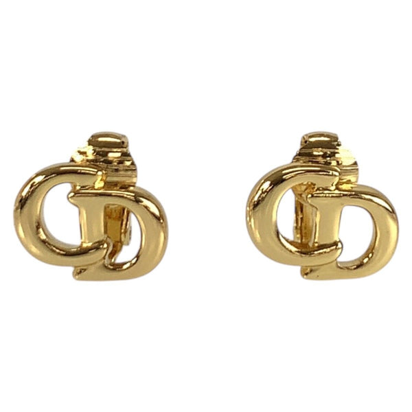 Christian Dior CD Logo Clip Earrings