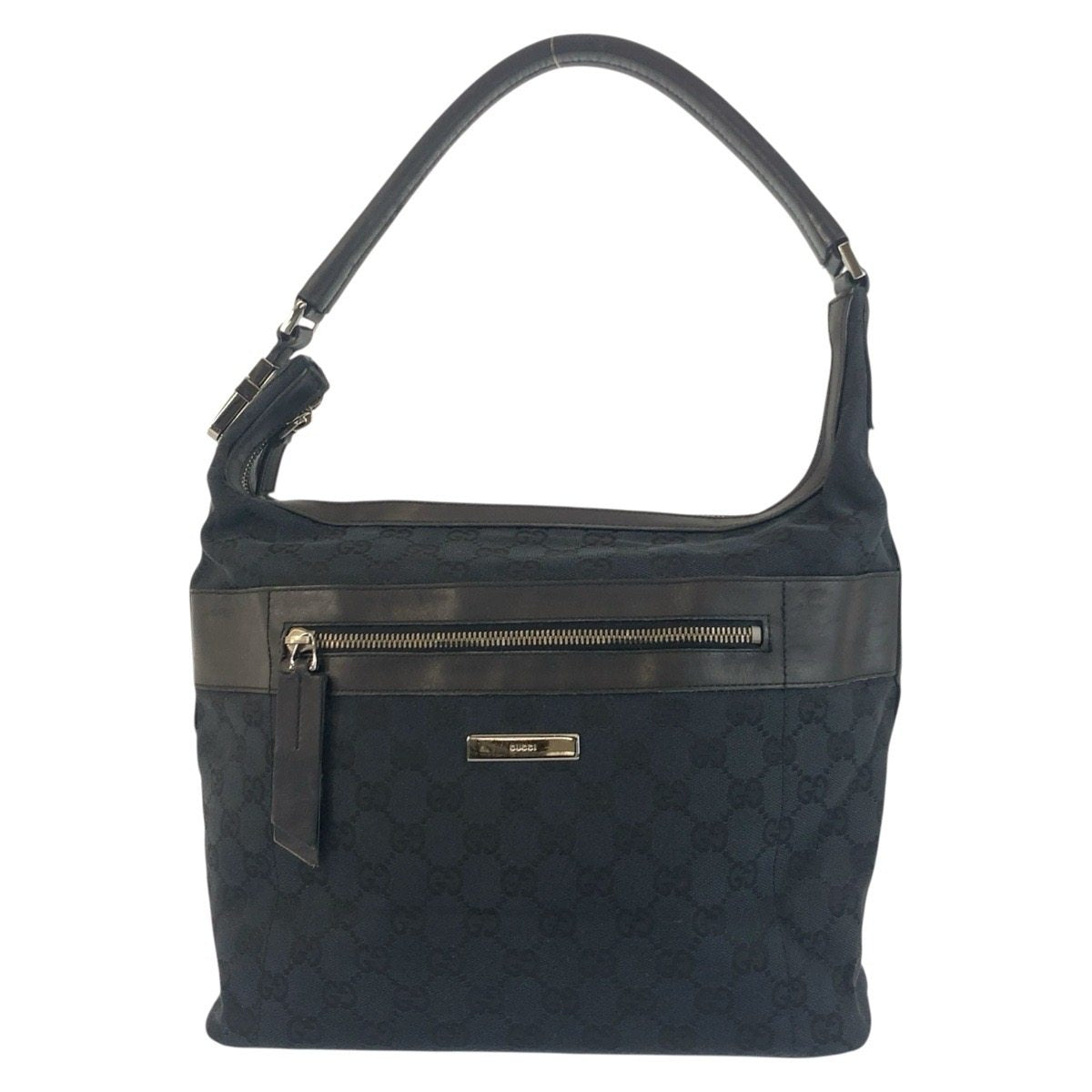 Gucci GG Canvas Leather Shoulder Bag
