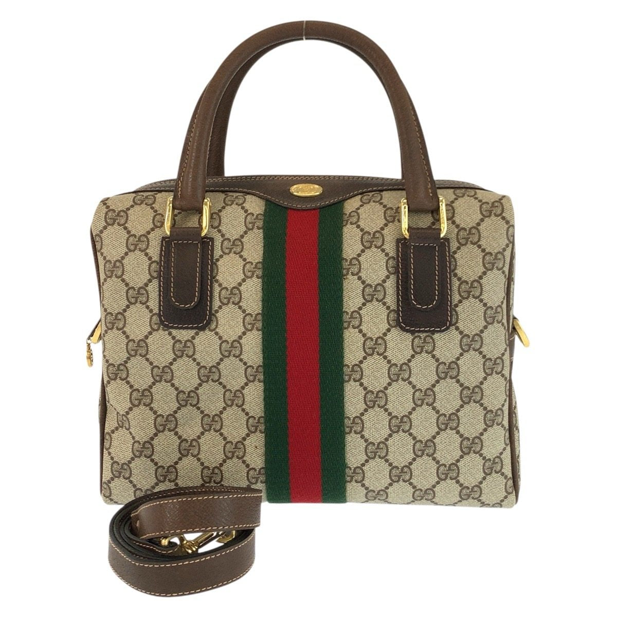 Gucci GG Supreme Canvas Leather 2way Bag