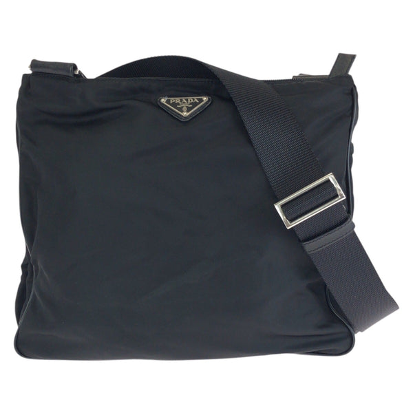 Prada Tessuto Saffiano nylon leather shoulder bag