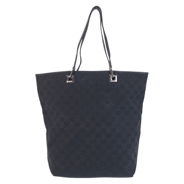 Gucci GG Canvas Leather Tote Bag