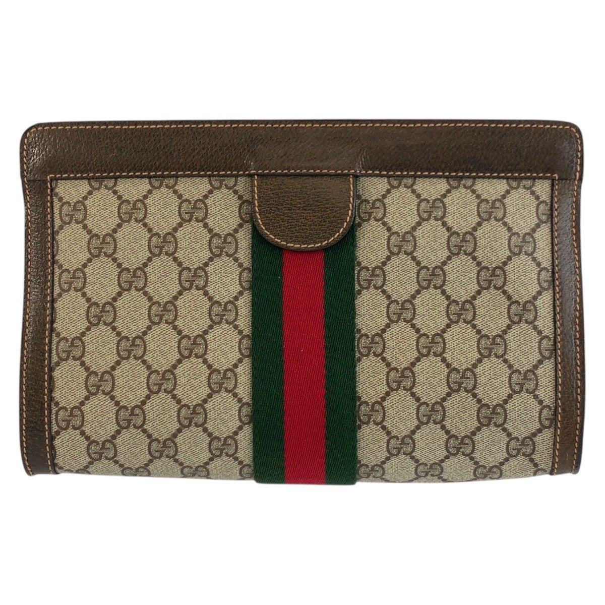 Gucci GG Supreme Canvas Clutch Bag