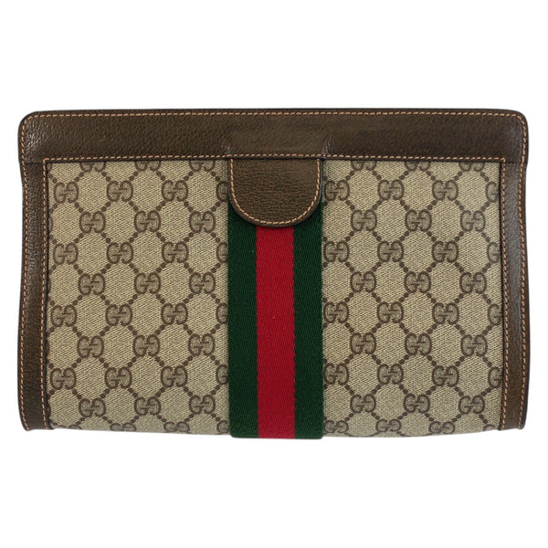 Gucci GG Supreme Canvas Clutch Bag