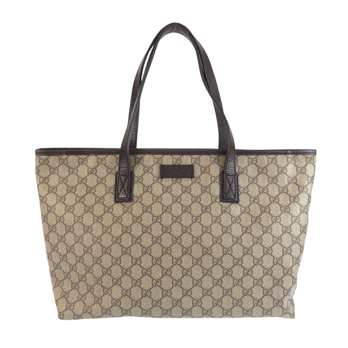 Gucci GG Supreme Canvas Leather 2way Tote Bag