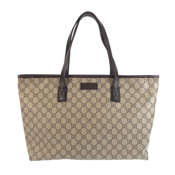 Gucci GG Supreme Canvas Leather 2way Tote Bag