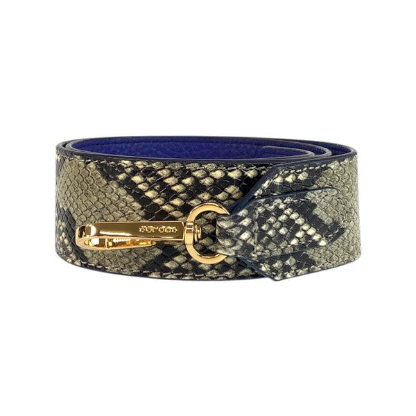 COCOCELUX GOLD Python Shoulder Strap