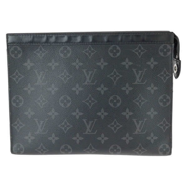Louis Vuitton Pochette Voyage Monogram Eclipse Clutch Bag