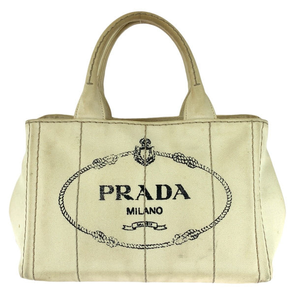 Prada Canapa Canvas Tote Bag