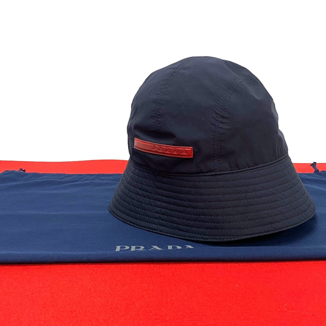 帽子 2000SS PRADA SPORT hat cap archive 00s Prada Sport Ear Flap Cap Black Y2K Archive Size 18cm