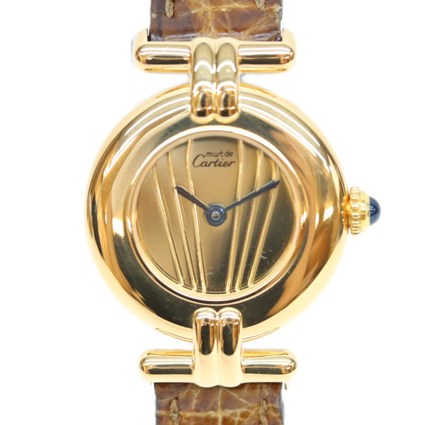 Cartier Must Colisee Vermeil Silver Quartz