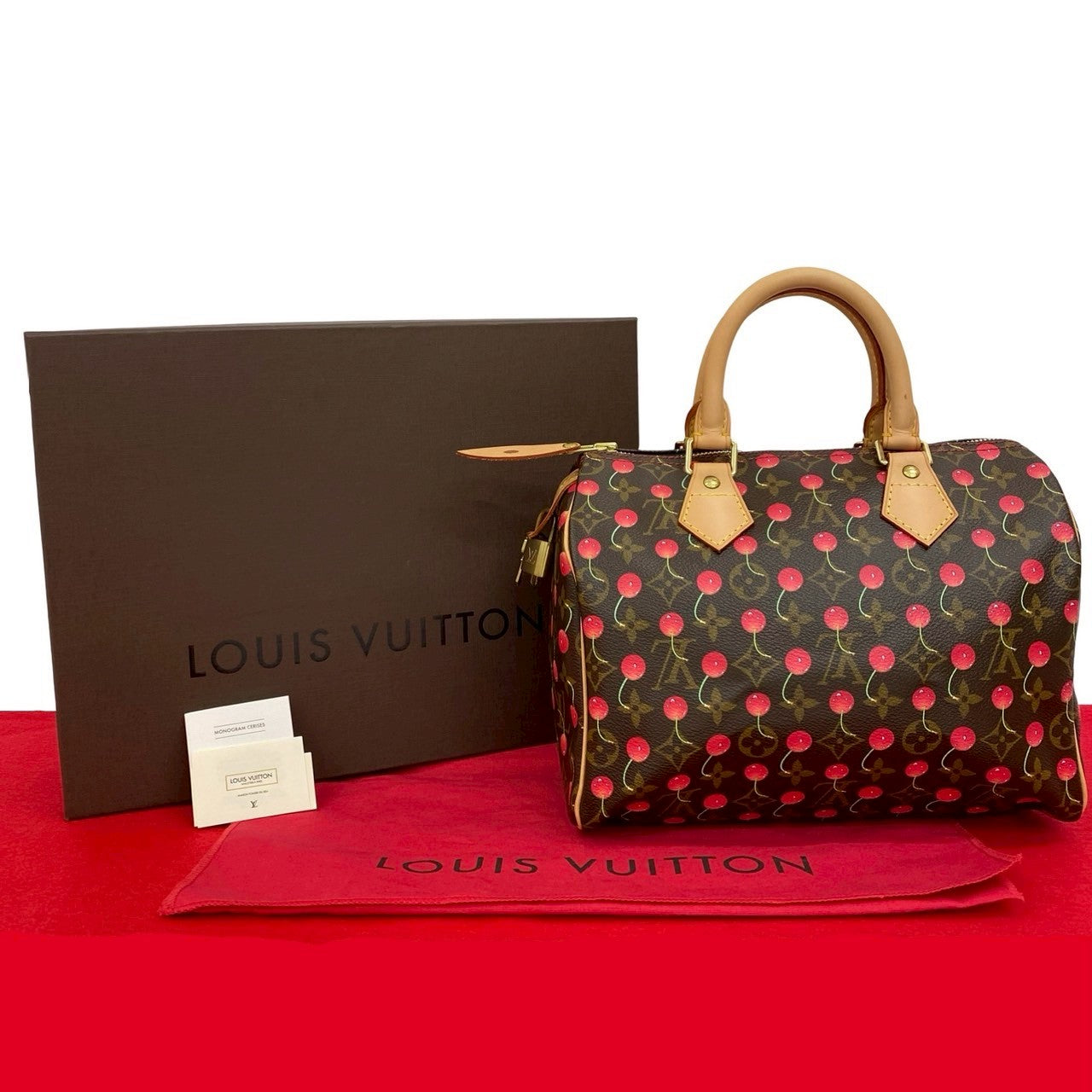 Louis Vuitton Speedy 25 Monogram Cherry handbag