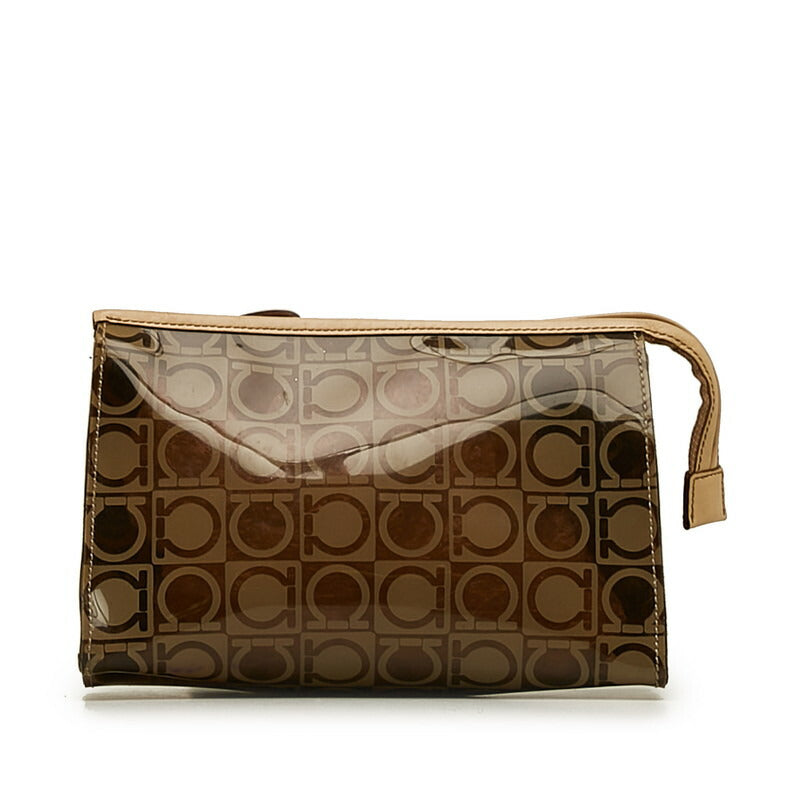 Salvatore Ferragamo Gancini Leather Pouch