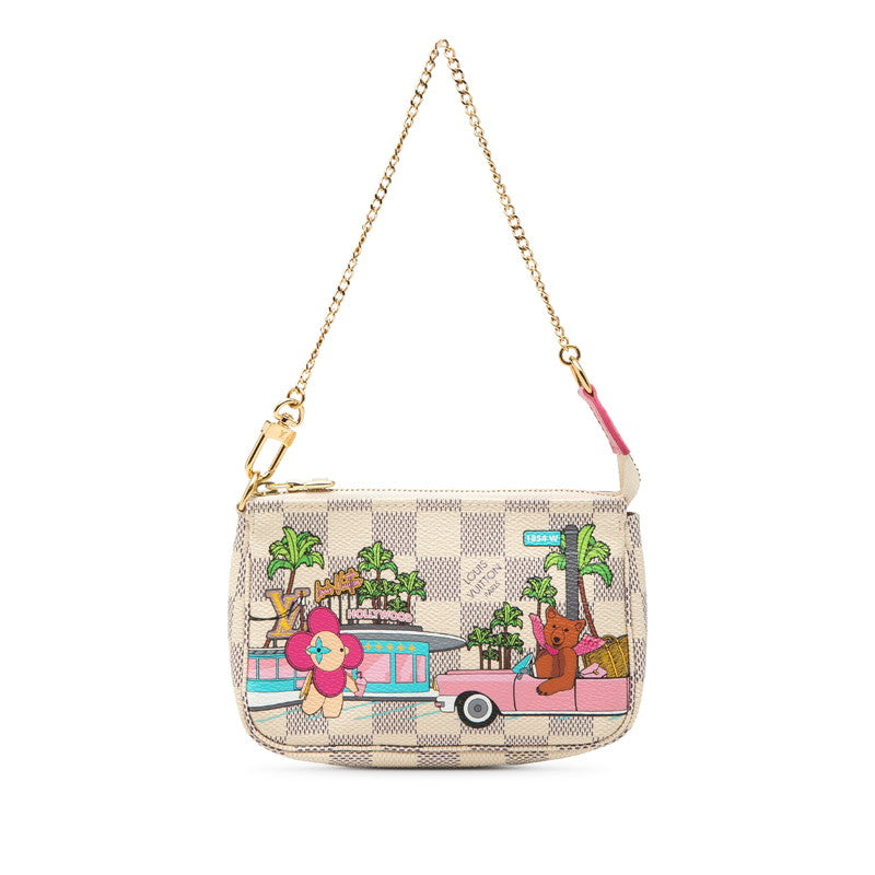 Louis Vuitton Mini Pochette Accessoires Damier Azur Vivienne Mini Handbag