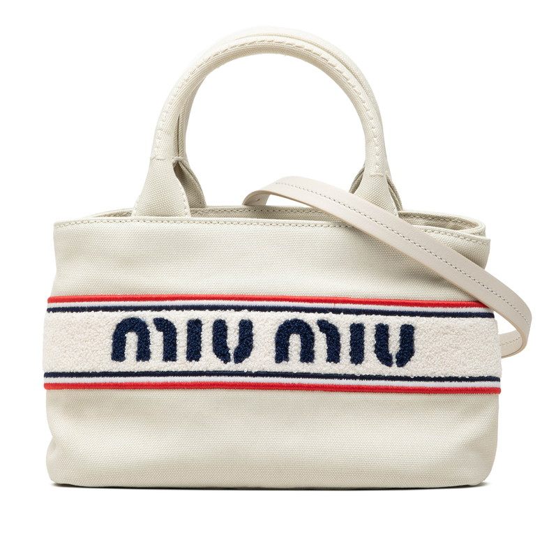 Miu Miu Canvas 2way Handbag