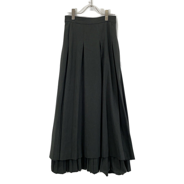AMERI Long Pleated Skirt Polyester Skirt