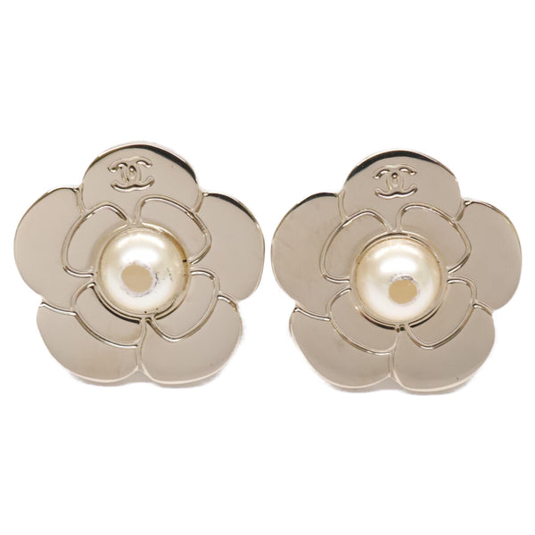 Chanel Camellia Pearl Earrings