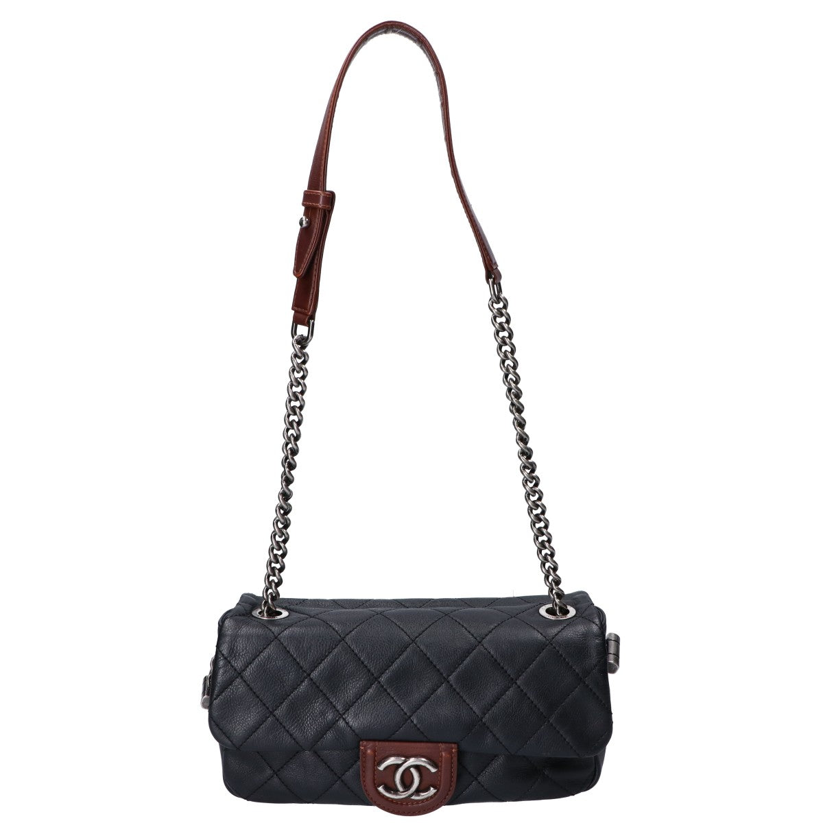 Chanel quilted calfskin single flap chain shoulder bag