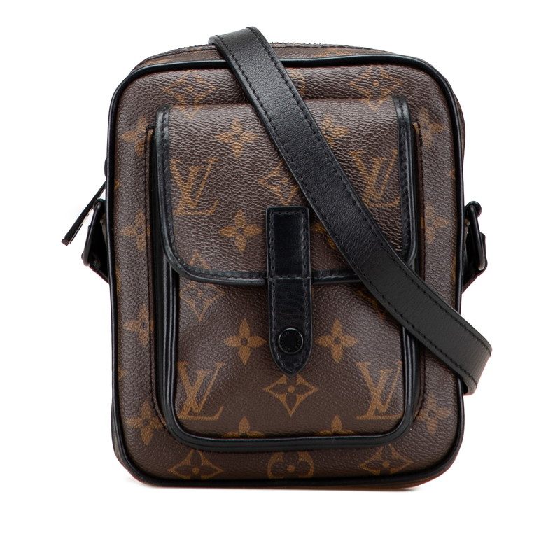 Louis Vuitton Christopher Wearable Wallet Monogram Macassar Shoulder Bag
