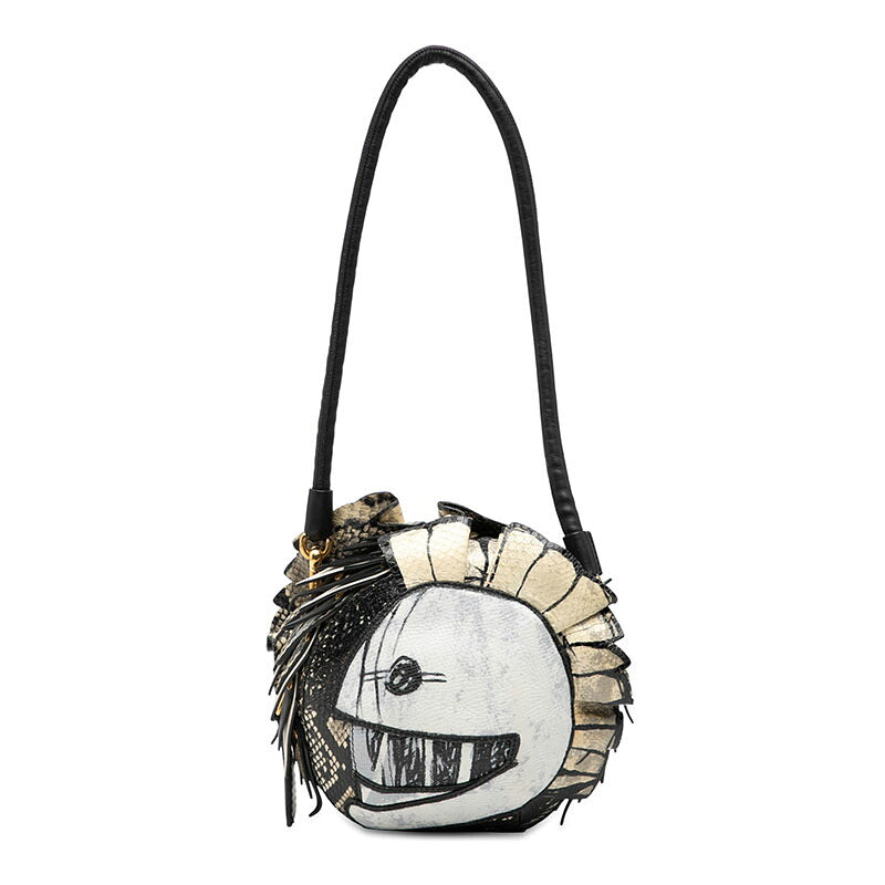 Burberry Pallas Helmet Print Leather 2way Bag