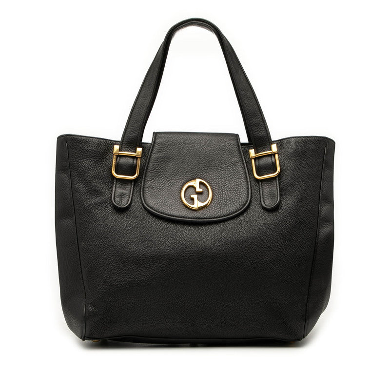 Gucci Double G Leather Tote Bag