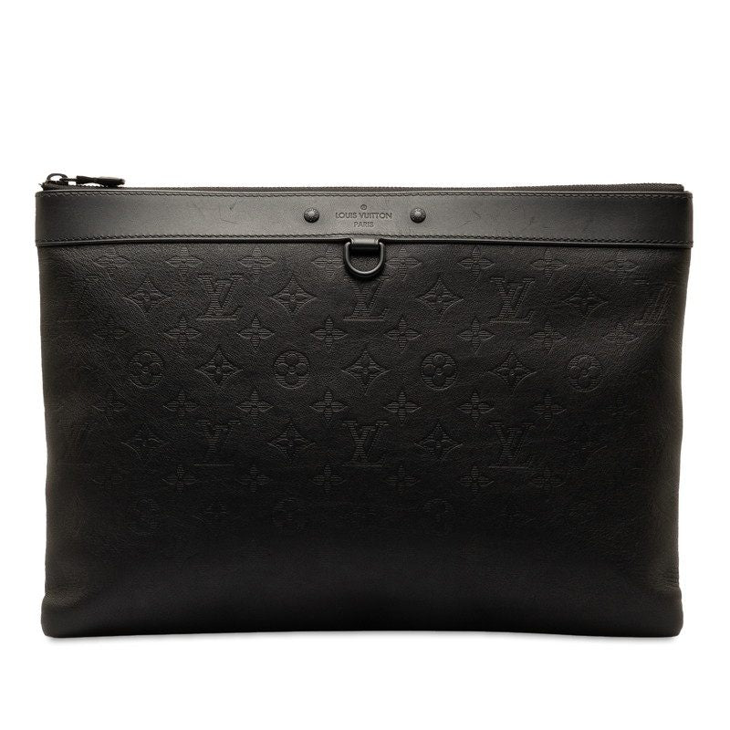 Louis Vuitton Pochette Discovery GM Monogram Leather Clutch