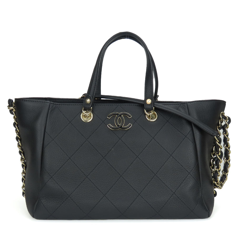Chanel Small Shopping Bag Calfskin Handbag