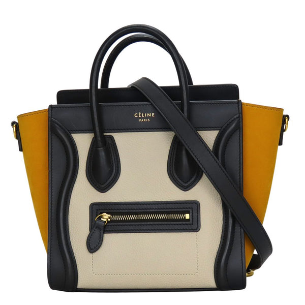CELINE Luggage Nano Leather Handbag