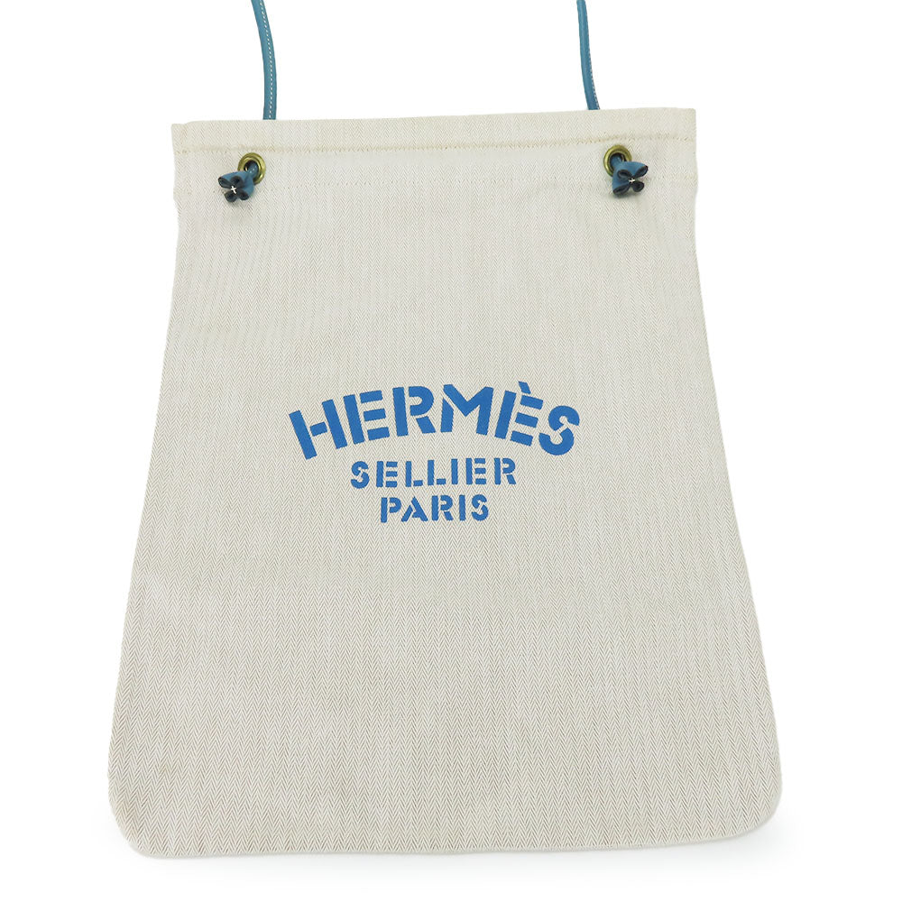 Hermès Aline GM Cotton Leather Shoulder Bag