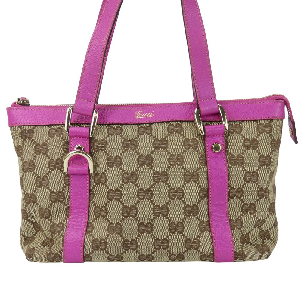 Gucci GG Canvas Leather Handbag