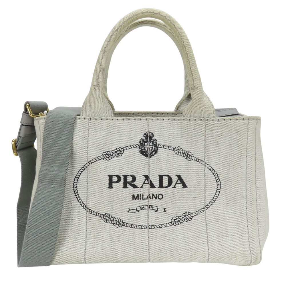 Prada Canapa Canvas 2way Tote Bag
