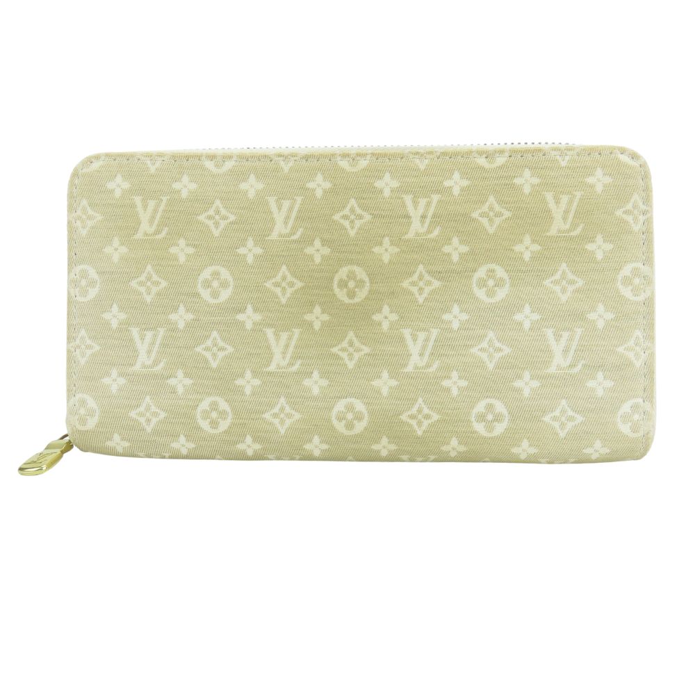 Louis Vuitton Monogram Mini Lin long zip around wallet
