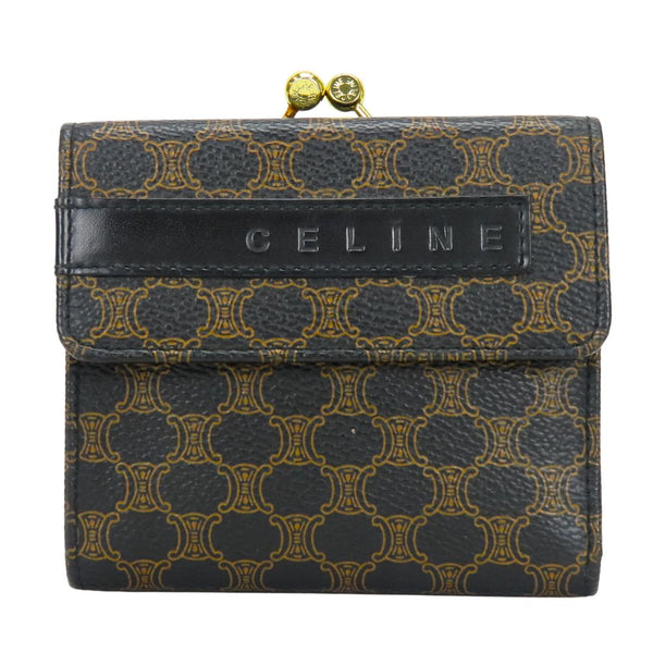 Celine Macadam PVC Leather Tri Fold Wallet