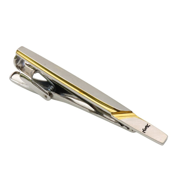 Yves Saint Laurent Silver Tie Clip